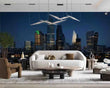 3D Night Urban Architecture Self-adhesive Removeable Wallpaper Wall Mural1 749 - Furniture4Design