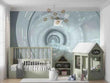 3D Observation Room Lamplight Self-adhesive Removeable Wallpaper Wall Mural1 - Furniture4Design