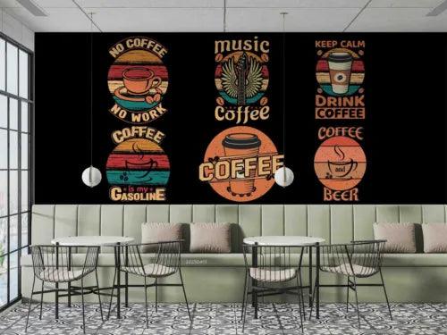 3D Pattern Coffee Coffee Cup Self-adhesive Removeable Wallpaper Wall Mural1 2910 - Furniture4Design