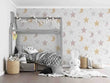 3D Pattern Moon Star White Self-adhesive Removeable Wallpaper Wall Mural1 1721 - Furniture4Design