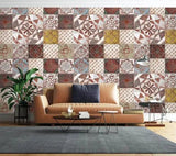 3D Petal Tiles E1348 Wallpaper Mural Paper Wall Print Indoor Murals CA Honey - Furniture4Design