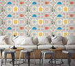 3D Petal Tiles E1372 Wallpaper Mural Paper Wall Print Indoor Murals CA Honey - Furniture4Design