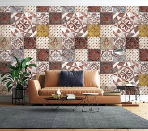 3D Petal Tiles ZHUA12058 Wallpaper Wall Murals Removable Self-adhesive Amy - Furniture4Design