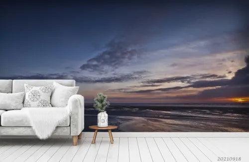 3D Sea Sandbeach Cloud Sky Self-adhesive Removeable Wallpaper Wall Mural1 4169 - Furniture4Design