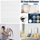 3D Self-adhesive Tile Stone Brick Wall Sticker Soft Foam Panels Waterproof - Furniture4Design