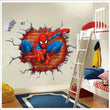 3D Spiderman Wall Stickers Kids Nursery Boys Bedroom Decor Vinyl Decals - Furniture4Design