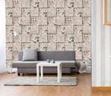 3D Tile Petal G6779 Wallpaper Wall Murals Removable Self-adhesive Honey - Furniture4Design