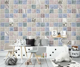 3D Tile Petals G6790 Wallpaper Wall Murals Removable Self-adhesive Honey - Furniture4Design