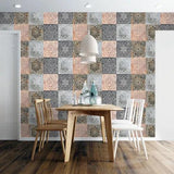 3D Tile Petals G9669 Wallpaper Wall Murals Removable Self-adhesive Honey - Furniture4Design