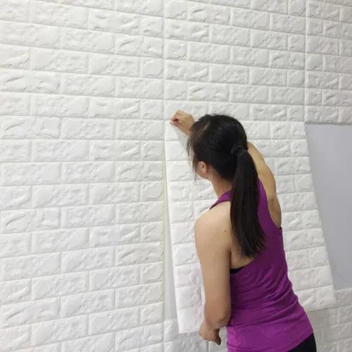 3d Wall Decor Brick Foam DIY Adhesive Self Stickers Room Home Wallpaper Embossed - Furniture4Design