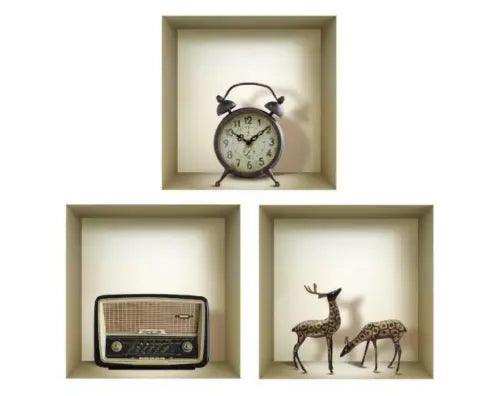 3D Wall Stickers ART Niche Illusion SET High Quality Decoration Removeable - Furniture4Design