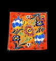 4 x 4 Inch Hand Painted Turkish Iznik Tulip & Floral Pattern Ceramic Tile #20 - Furniture4Design