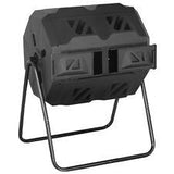 43 Gallon Outdoor Tumbling Composting Bins w/ Dual Chamber Sliding Doors - Furniture4Design