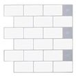 5 10Pcs Basic Brick Peel and Stick Tiles PET Self Adhesive Wall Tile Sheets - Furniture4Design