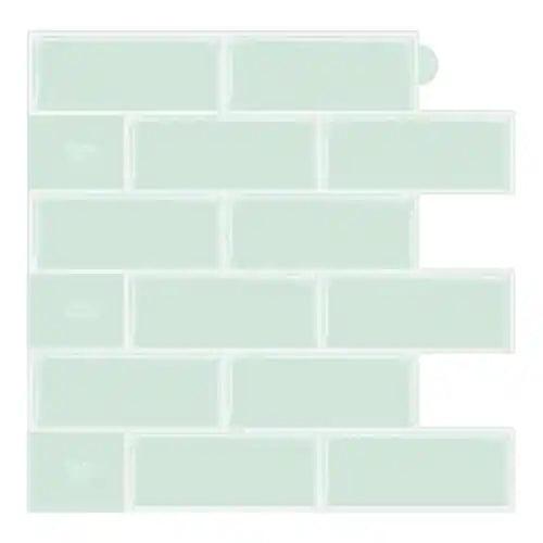 5 10Pcs Classic PET Peel and Stick Tiles Self Adhesive Wall Tiles Brick - Furniture4Design