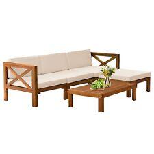 5-Piece Acacia Wood Outdoor Sofa Set Patio Bistro Set Furniture Outdoor Chat - Furniture4Design