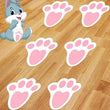 52PCS WALL STICKERS EASTER DECAL BUNNY FOOTPRINT VINYL MURAL ART HOME ROOM DECOR - Furniture4Design