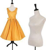 59-67" Female Mannequin Torso Dress Form w/Adjustable Tripod Standing Wood Base - Furniture4Design