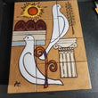 6 Pc Terracotta 12" X 9" Wall Tile Decor Art Angelo Tsakirakis Dove Sun Unframed - Furniture4Design