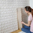 70*30cm Foam 3D Tile Brick Wall Sticker Self-Adhesive DIY Wallpaper Panels Tools - Furniture4Design