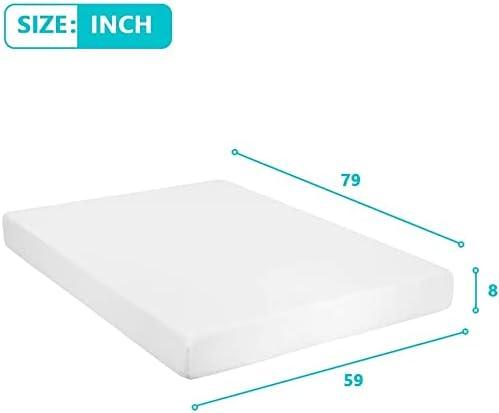 8-Inch Gel Memory Foam Queen Mattress with Washable Hypoallergenic Cover - Furniture4Design