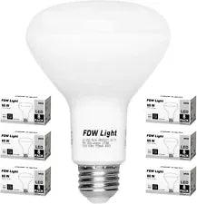 8 Pack 65W LED Light Bulb Equivalent SlimStyle BR30 Soft White 2700K - Furniture4Design