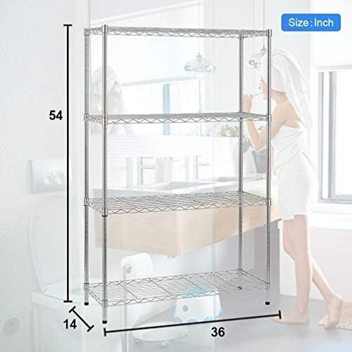 Adjustable 4 Tier Wire Shelving Unit for Heavy-Duty Storage - Furniture4Design