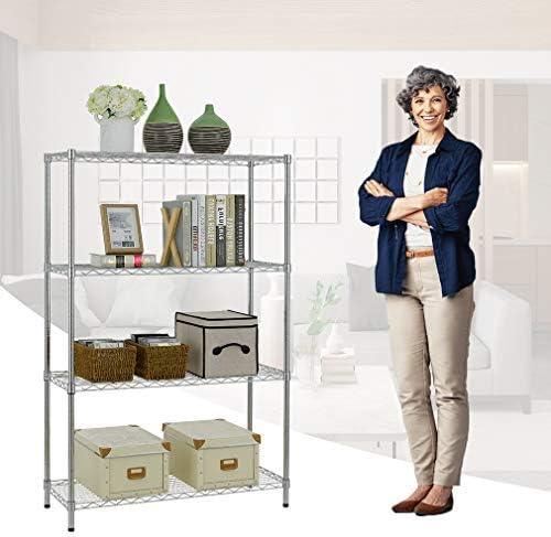 Adjustable 4 Tier Wire Shelving Unit for Heavy-Duty Storage - Furniture4Design