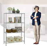 Adjustable 4 Tier Wire Shelving Unit for Heavy-Duty Storage - Furniture4Design