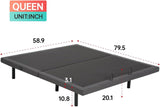 Adjustable Bed Frame with Head and Foot Articulation, Massage, and Wireless Remote Control - Furniture4Design