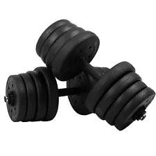 Adjustable Dumbbell Sets 2 in 1 Free Weights Dumbbells with Anti-Slip Metal - Furniture4Design