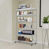 Adjustable Heavy Duty Metal Storage Shelves with Wire Shelving Unit - Furniture4Design