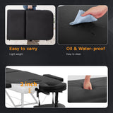 Aluminum Portable Massage Table with Height Adjustable Design and Carry Case - Furniture4Design