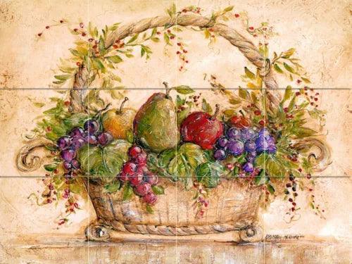 Art Mural Tumbled Marble Fruits Backsplash Tile #117 - Furniture4Design