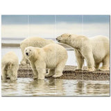 Bear Ceramic Tile Wall Mural PT500121. 24" W x 18" H (12) 6x6 tiles - Furniture4Design