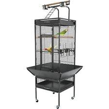 BestPet 61-inch Wrought Iron Large Bird Cage with Play Top and Rolling Stand - Furniture4Design