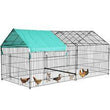 BestPet 87"41" Large Metal Chicken Coop,Walk-in Poultry Cage Chicken Run - Furniture4Design