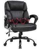 Big and Tall Office Chair 400lbs Wide Seat Ergonomic Desk Chair Massage Computer - Furniture4Design