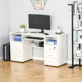 Black Home Office Desk with Versatile Storage Options - Furniture4Design