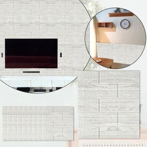 Brand New 3D Wall Sticker For Living Room Bedroom Removable Tile Brick - Furniture4Design