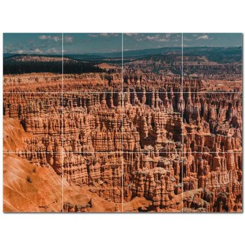 Canyon Ceramic Tile Wall Mural PT500354. 48" W x 36" H (12) 12x12 tiles - Furniture4Design