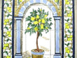 Ceramic tile art Mosaic wall mural Lemon Tree floral BACKSPLASH 18" x 24" - Furniture4Design