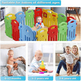 Child Safety Playpen with 14 Panels and Activity Board for Indoor Use - Furniture4Design