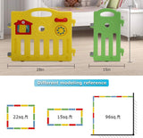 Child Safety Playpen with 14 Panels and Activity Board for Indoor Use - Furniture4Design