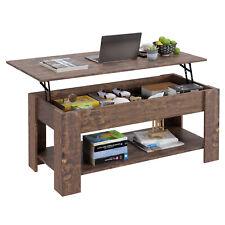 Coffee Table Lift Top Coffee Table with Hidden Compartment and Storage Shelf - Furniture4Design