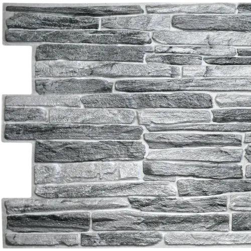 Dark Grey Slate 3D Wall Panels, in Various Packs - Furniture4Design