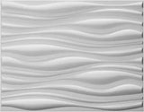 Decorative PVC 3D Wall Panels, 32 Square Feet, Wave 2 - Furniture4Design