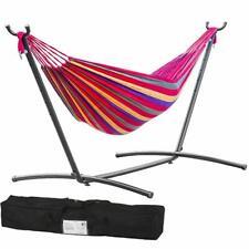 Double Hammock Stands Portable Hammock Stand Heavy Duty Steel Stand for Outdoor - Furniture4Design