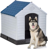 Durable Plastic Dog House for Large Dogs - All-Weather Shelter for Small, Medium, and Large Pets up to 100 Pounds - Furniture4Design