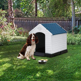 Durable Plastic Dog House for Large Dogs - All-Weather Shelter for Small, Medium, and Large Pets up to 100 Pounds - Furniture4Design